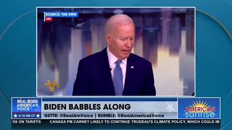 BIDEN BABBLES ALONG