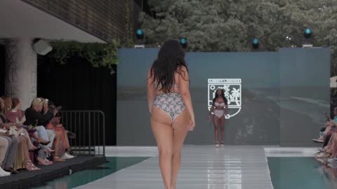 💥 Amel Rachedi – Curve Model in 4K Slow Motion Liberty & Justice 2024 | Miami Swim Week