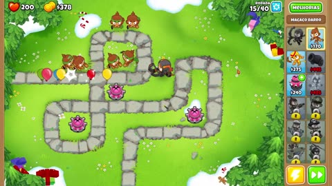Bloons TD 6 Ape Field Easy Round 15