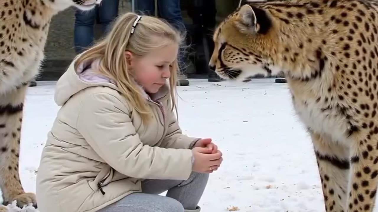Child falls into cheetah enclosure what the cheetahs did next shocked everyone ❤️