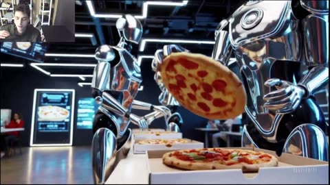 Outtake #1,142 Of The Robots Work At A Pizza Restaurant Fake Funny Parody Video With Live Commentary