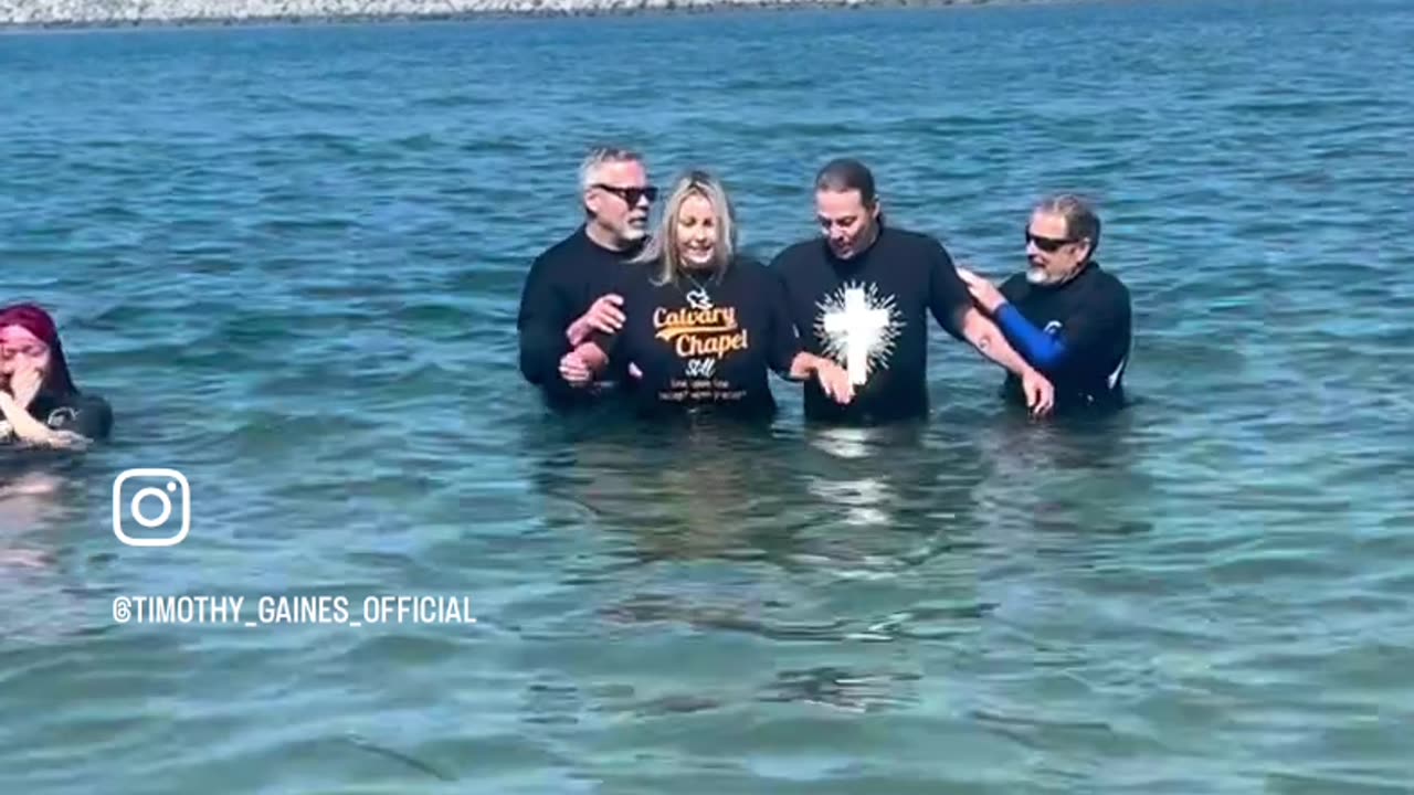 Timothy and Brandee Gaines Baptism at Pirates Cove. June 17th, 2023