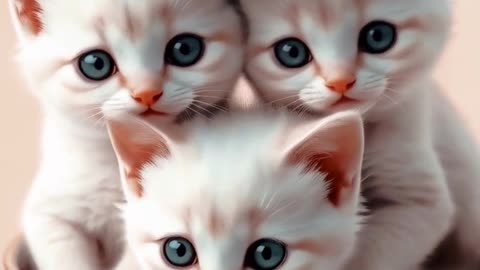 Cute baby kittens 😍 #ai #cute #fyp #cat #pets