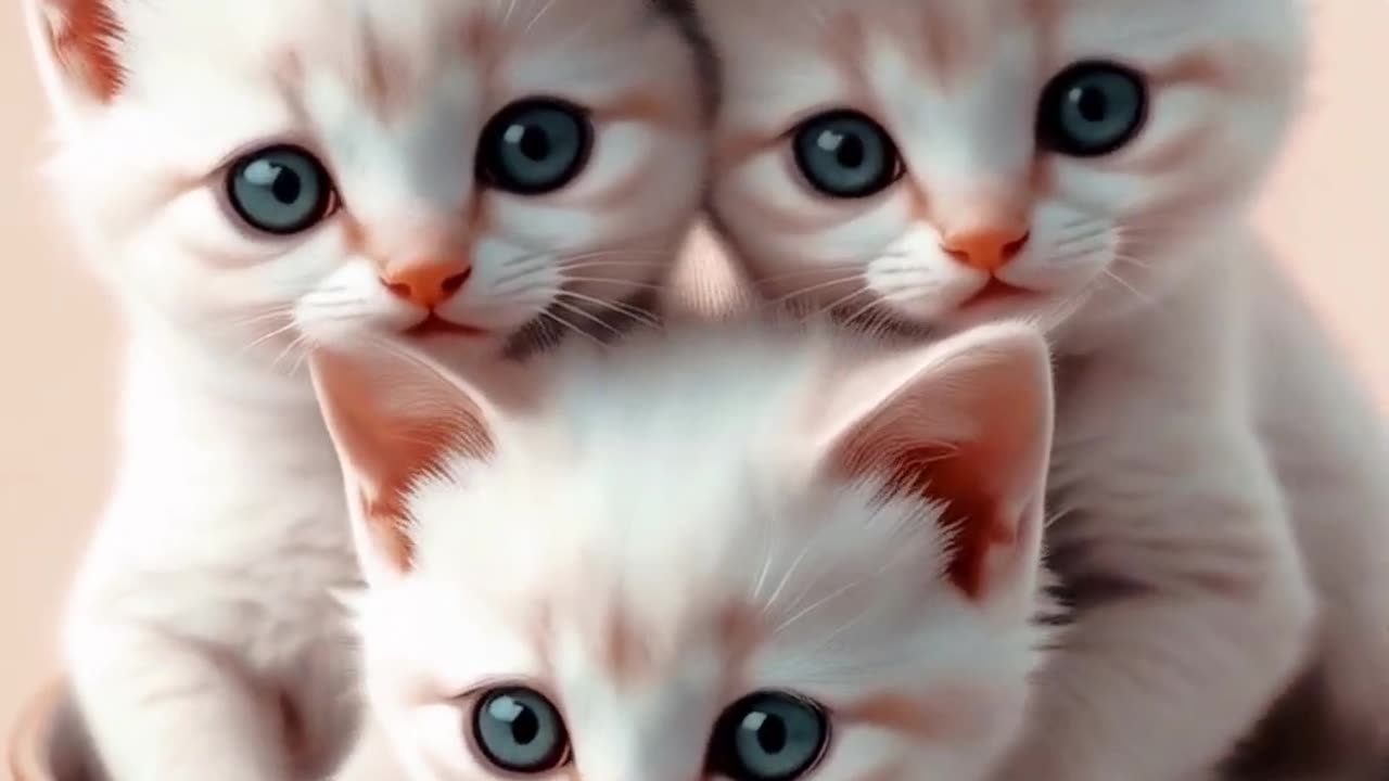 Cute baby kittens 😍 #ai #cute #fyp #cat #pets
