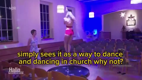 Female German Priest Installs Stripper Pole inside Church
