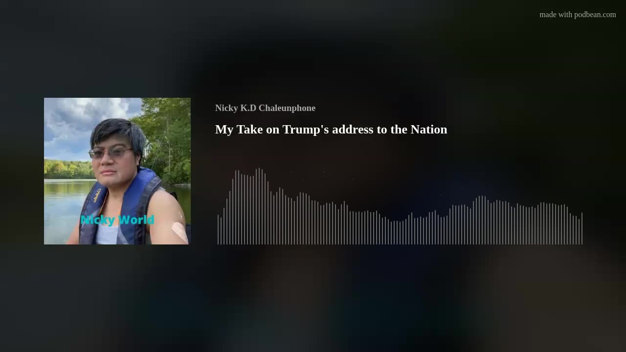 My Take on Trump's address to the Nation