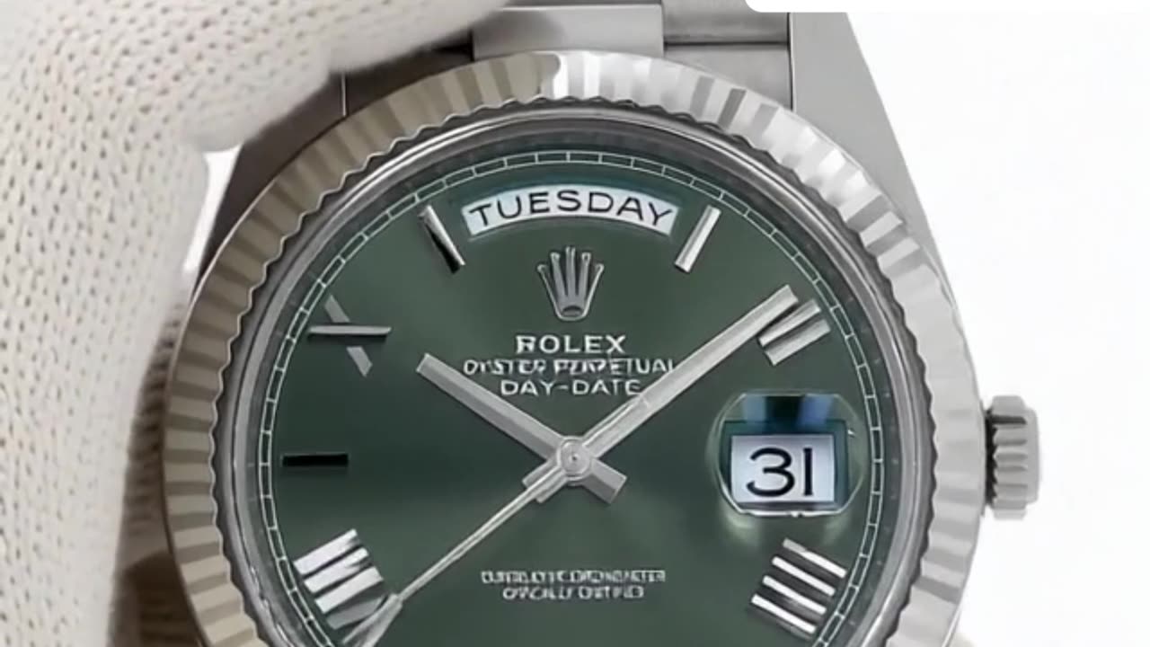 Rolex Day-Date “Olive Green Roman” Watch