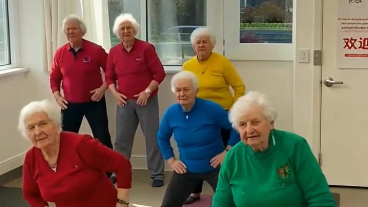 Elderly morning relax 🌻 🎊🎉\