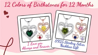 Women Necklaces Engraved with I Love you Always and Forever