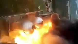 Iran destroyed Israel's oil reserves with a hypersonic missile.
