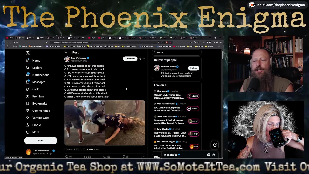 TPE Live - 7-28-25 - Trump Admits He's On List? - Alien Invasion - Manhattan Shooting