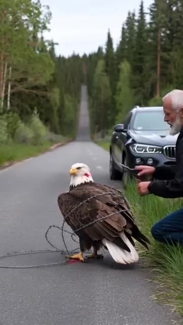 Incredible Survival: American Bald Eagle Overcomes Injury!"