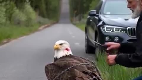 Incredible Survival: American Bald Eagle Overcomes Injury!"