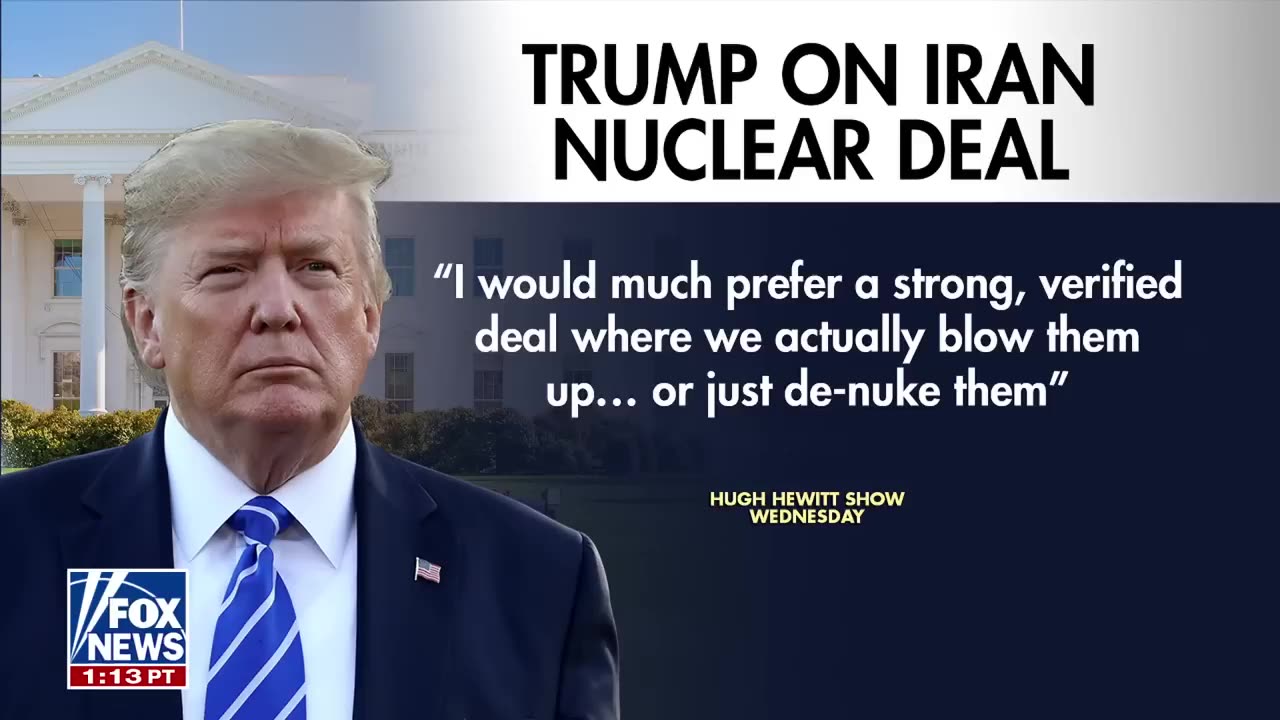 NEW: Trump calls for Iran's nuclear centrifuges to be blown up