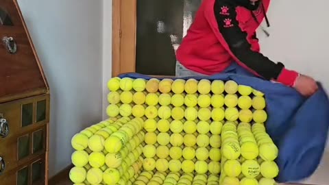 DIY Tennis Ball Chair