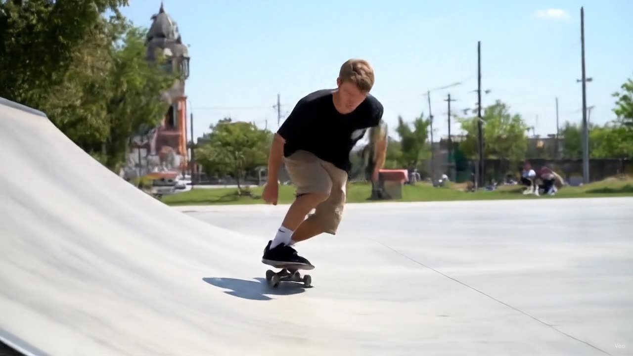 Dude does skateboard tricks
