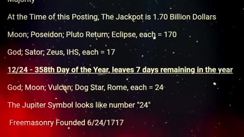 12/24/25 Powerball Decode/Potential Numbers. See Description.