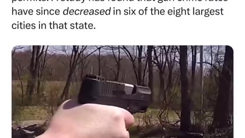 Correlation between self-defense for law abiding citizens and crime.