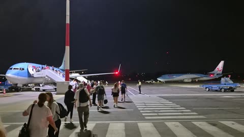 Boarding Our Boeing 737-800 Back To LGW At Corfu International Airport 2024