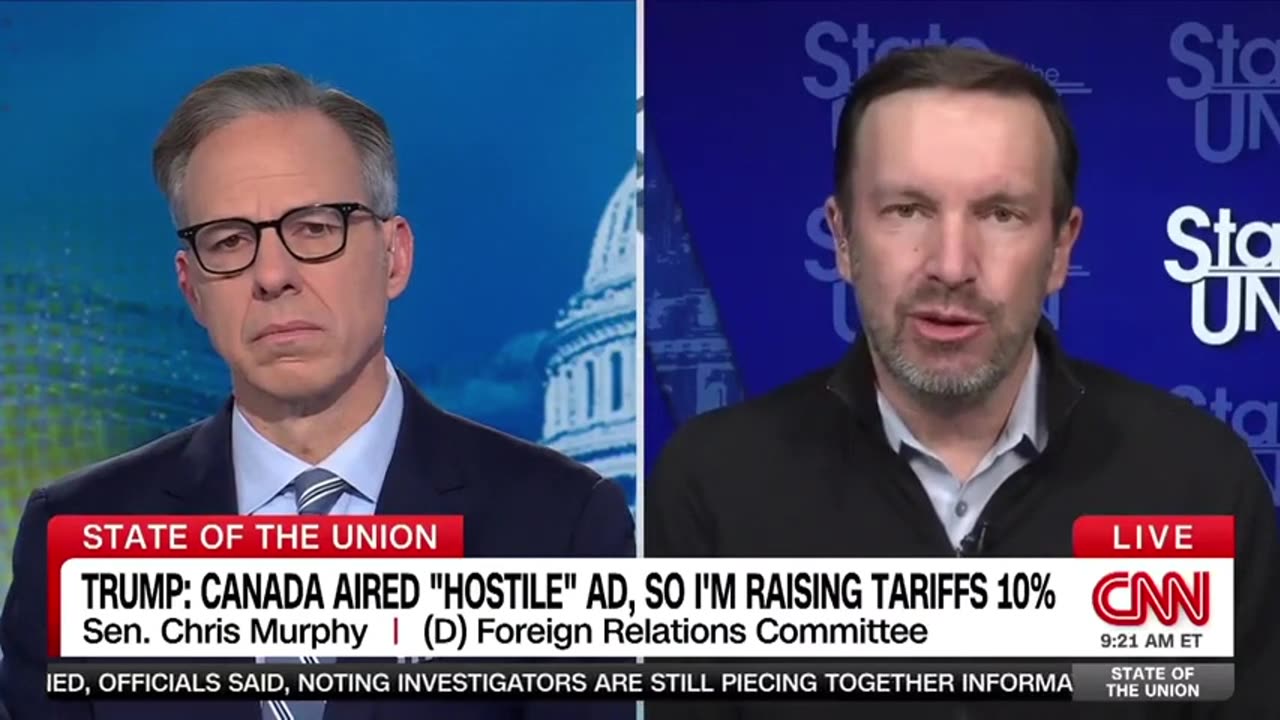 Sen Chris Murphy Claims Trumps Tariffs Benefit Him