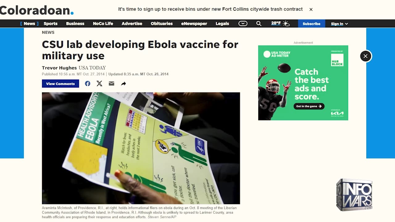 EBOLA CHOSEN BY THE ELITE- THE REESE REPORT