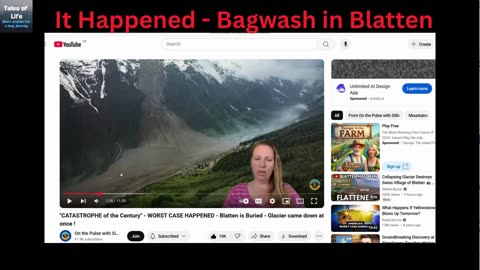 It Happened - Bagwash in Blatten Swiss Mountain Falls !!