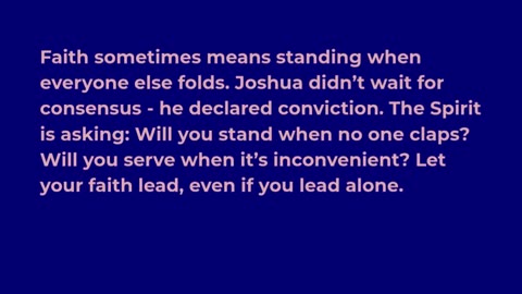 Faith That Stands Alone