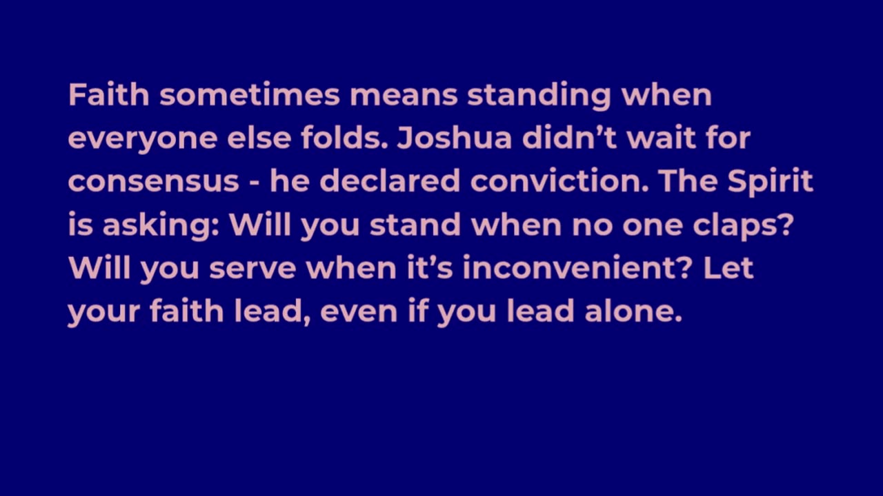 Faith That Stands Alone