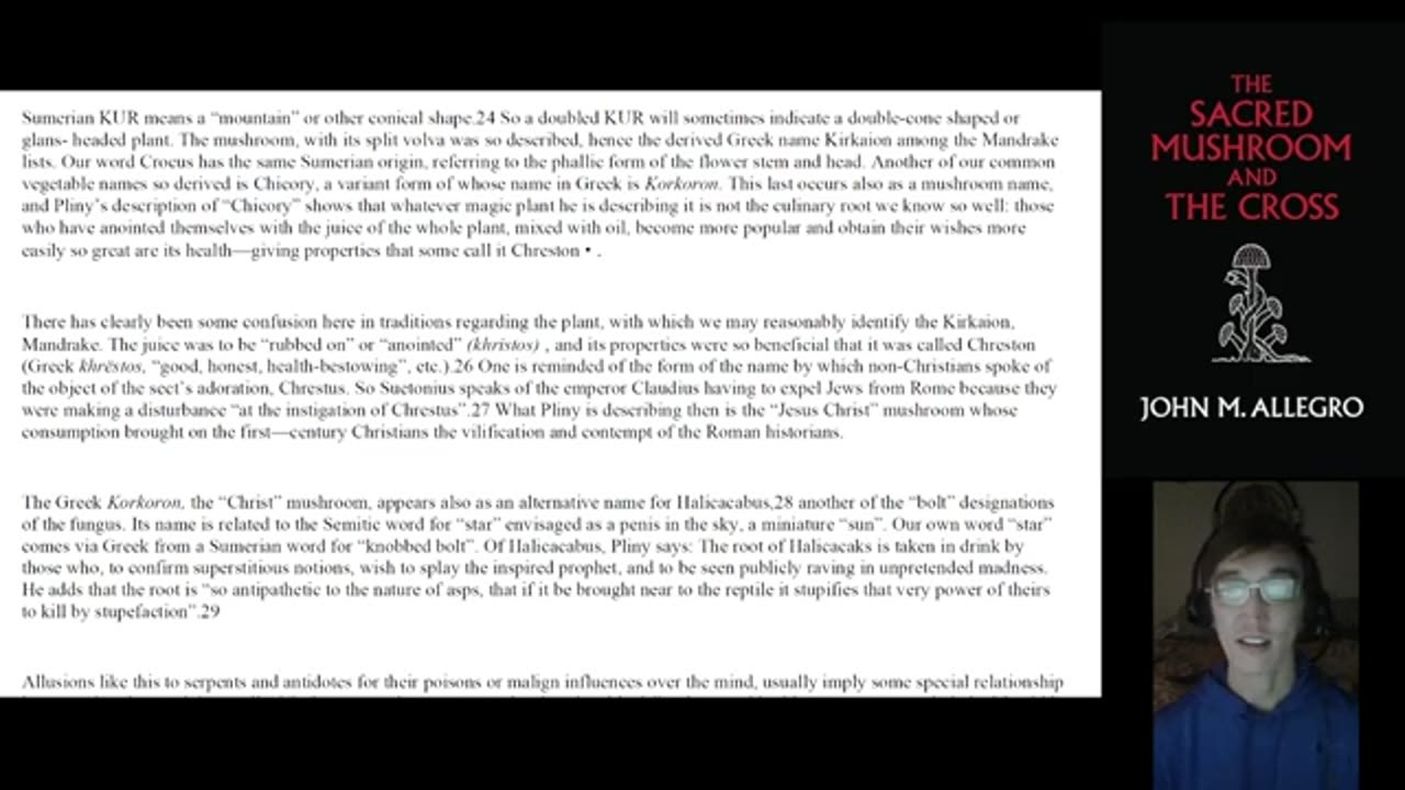 The Sacred Mushroom and the Cross by John M. Allegro - Chp 6, as read by Adam Hull