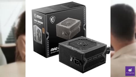 MSI MAG A650BN Gaming Power Supply - 80 Plus Bronze Certified 650W - Compact Siz