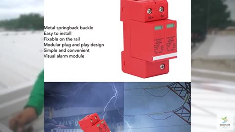 40KA DC1000V Electrical Protection Device | 25ns Response Time for Solar Panels/