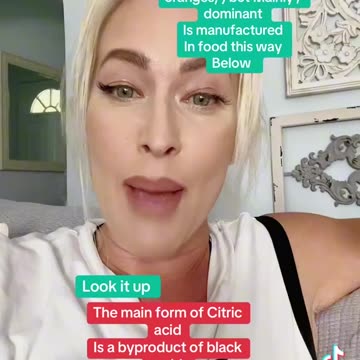 The main form of Citric acid Is a byproduct of black mold