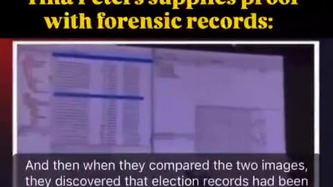 This is why they locked up Tina Peters