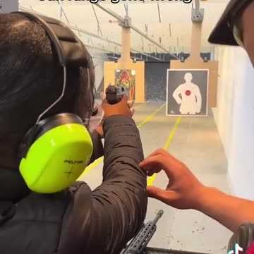 Ghetto shebbons at the gun range.