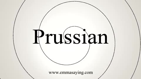 How To Say Prussian