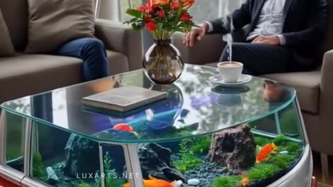 Loving these VW Bus Aquarium Coffee Table 😍