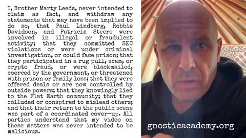 Marty Leeds Removes Video and Issues Retraction
