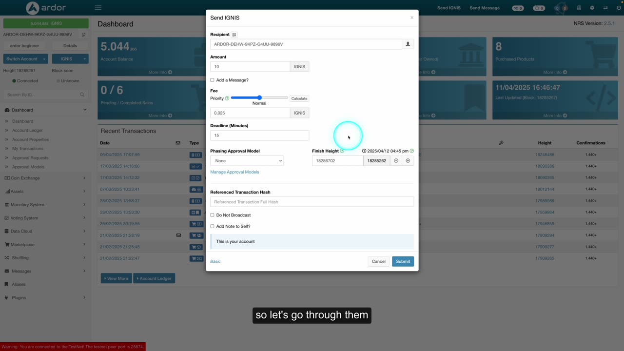 79 How to Use Advanced Transaction Settings on the Ardor Blockchain