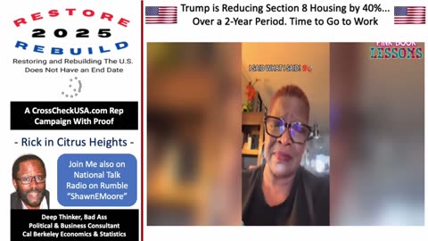Trump Cancelling 40% of Section Funding, People Have 2 Years to Go to Work