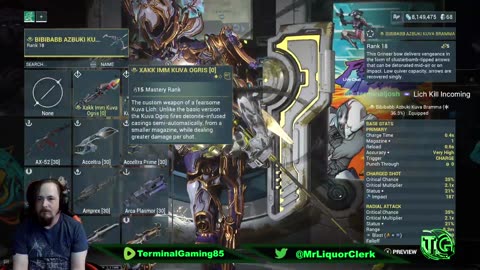 Terminal Gaming - Warframe Lich and RailJack