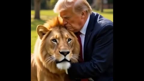 Donal Trump and Narander modi playing with animals