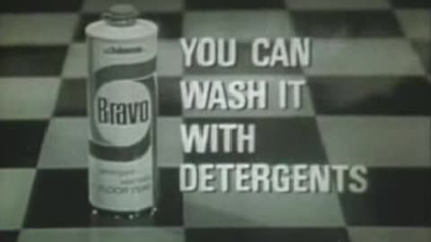 Commercial - Bravo Floor Wax 1960s B-W