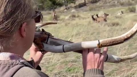 This antler flute makes a wonderful sound for their former owners.