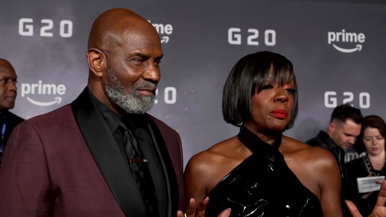 Actor Viola Davis on feeling strong as 'G20' premieres in London
