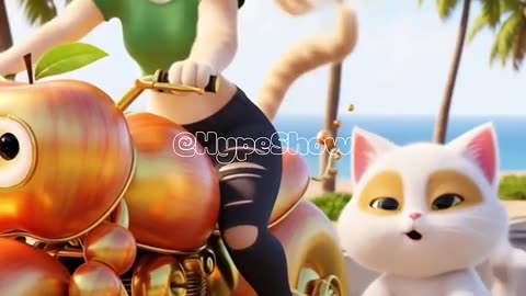 The story of a mother cat and a kitten