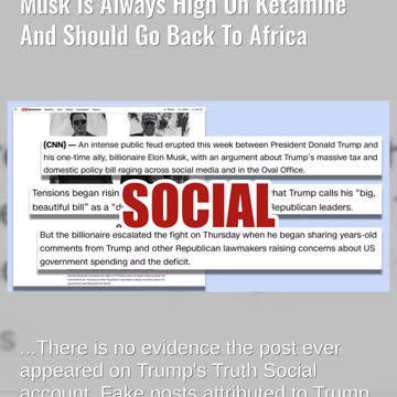 Fact Check: Trump Did NOT Post Elon Musk Is Always High On Ketamine And Should Go Back To Africa