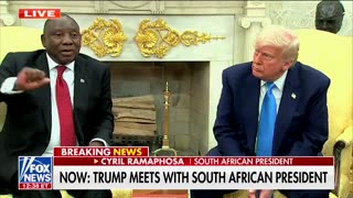 Trump Confronts South African President In The White House Over Genocide Of White Farmers
