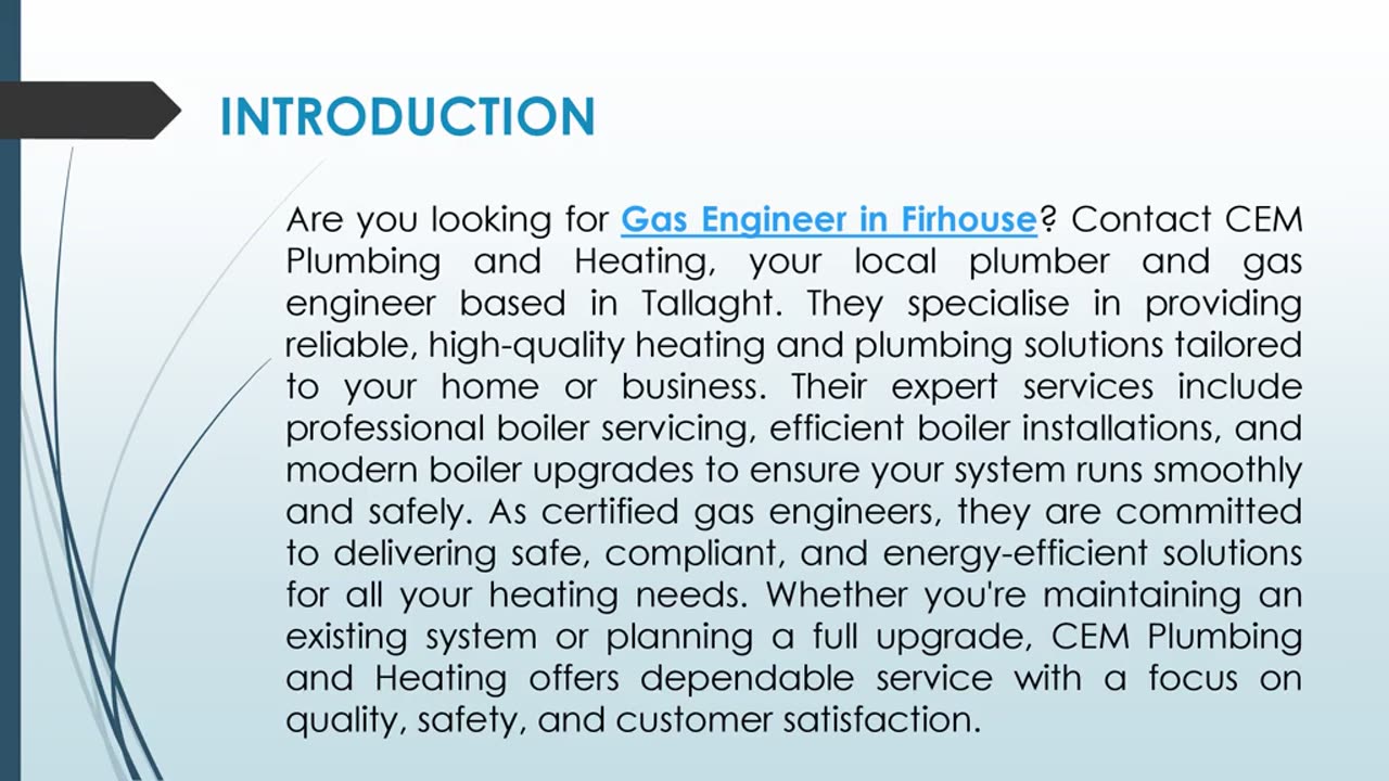Are you looking for a Gas Engineer in Firhouse?