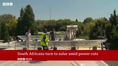 How South Africa is using solar to tackle power cuts | BBC News | BBC News