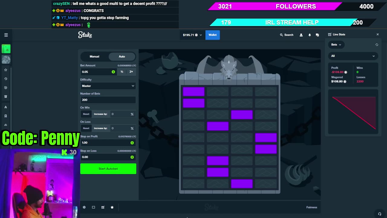I MAX WON MASTER MODE ON DRAGON TOWERS | STAKE LIVE